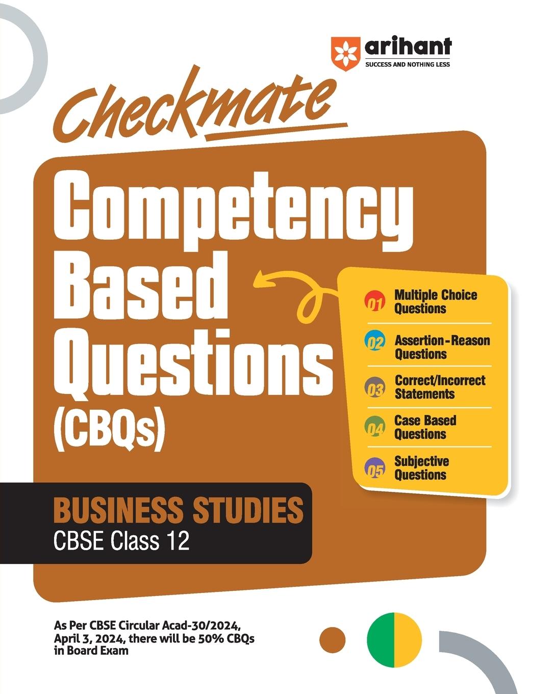 Knjiga Checkmate CBQs Business Studies 12th Preeti Chaudhary