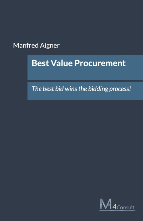 Knjiga Best Value Procurement Manfred Aigner