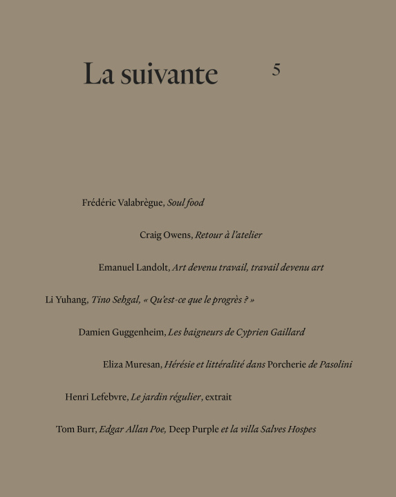 Libro La suivante 5 