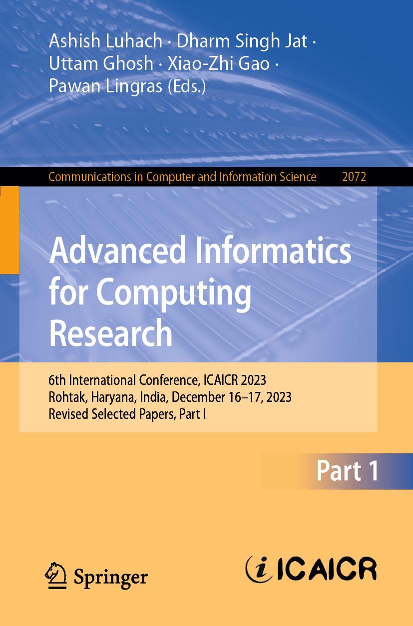 Book Advanced Informatics for Computing Research Ashish Luhach