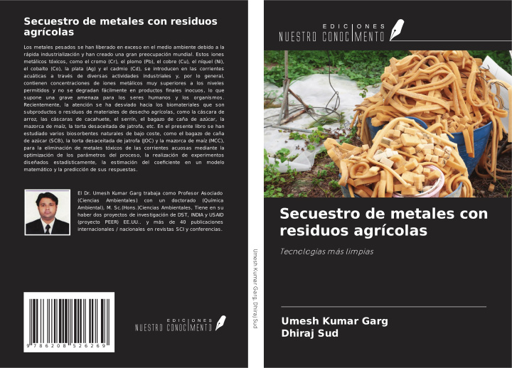 Knjiga Secuestro de metales con residuos agrícolas Dhiraj Sud
