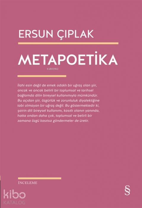 Knjiga Metapoetika 
