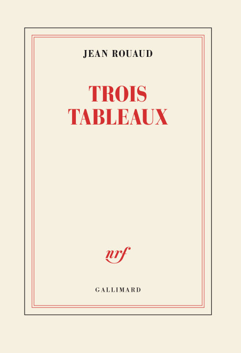 Knjiga Trois tableaux Rouaud
