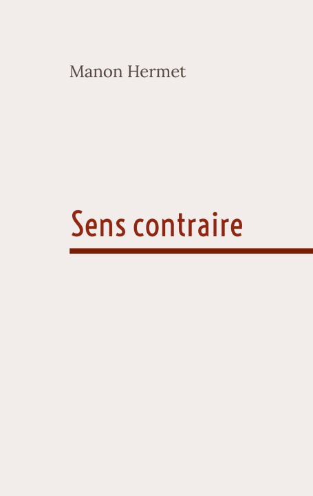 Buch SENS CONTRAIRE HERMET MANON