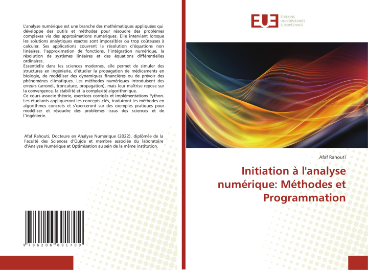 Knjiga Initiation à l'analyse numérique: Méthodes et Programmation Afaf Rahouti