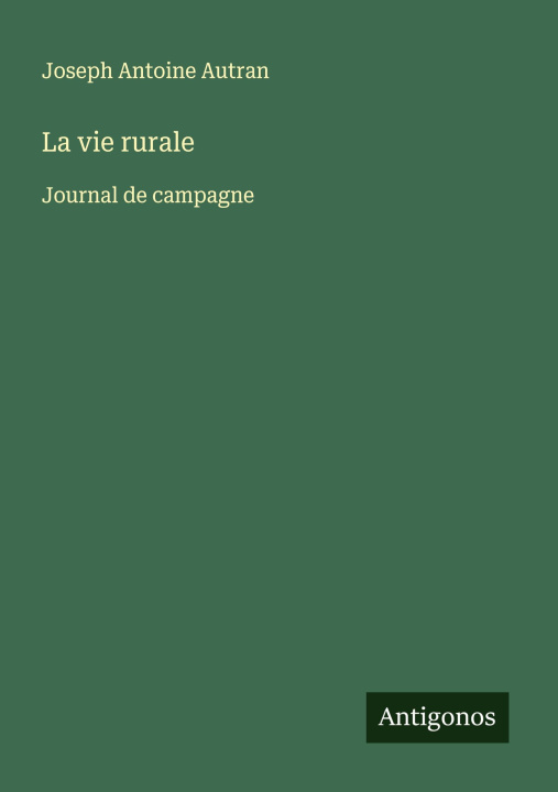 Knjiga La vie rurale 