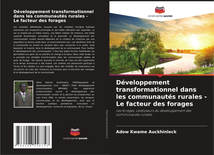 Boek Développement transformationnel dans les communautés rurales - Le facteur des forages Adow Kwame Auckhinleck