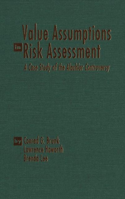 Buch Value Assumptions in Risk Assessment Conrad G. Brunk