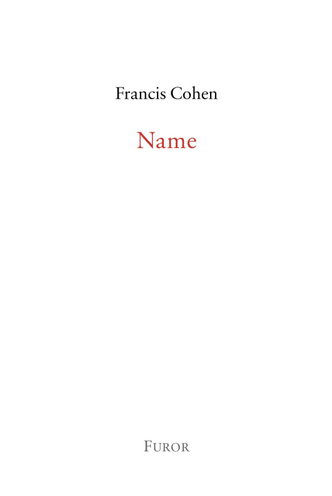 Knjiga Name Cohen