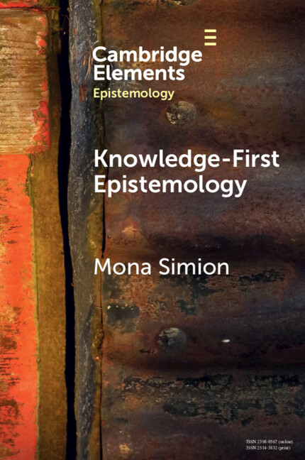 Knjiga Knowledge-First Epistemology Mona Simion