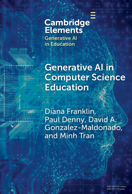 Buch Generative AI in Computer Science Education Diana Franklin