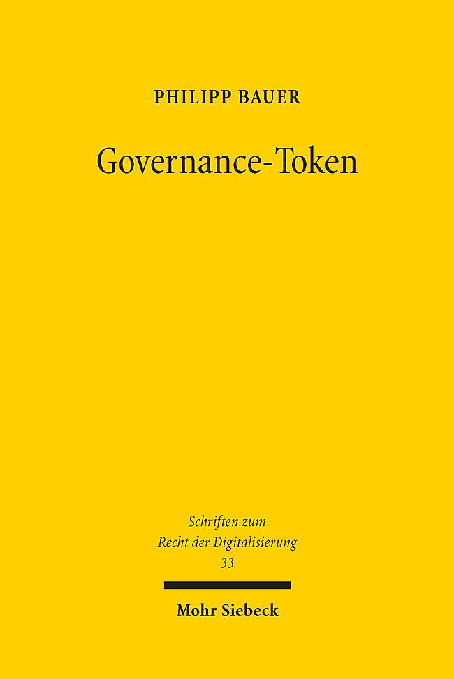 Knjiga Governance-Token Philipp Bauer