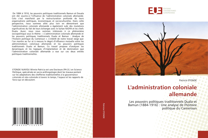 Книга L'administration coloniale allemande Patricia ETONDE
