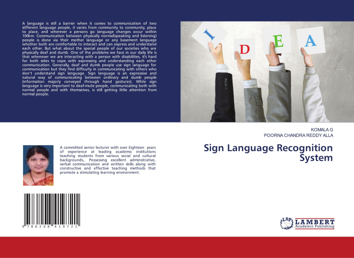 Knjiga Sign Language Recognition System Poorna Chandra Reddy Alla