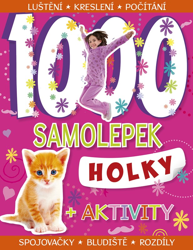 Knjiga 1000 samolepek – Holky 