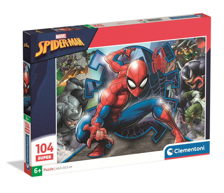 Libro Puzzle super 104 elementów. Super kolor. Spider-Man 