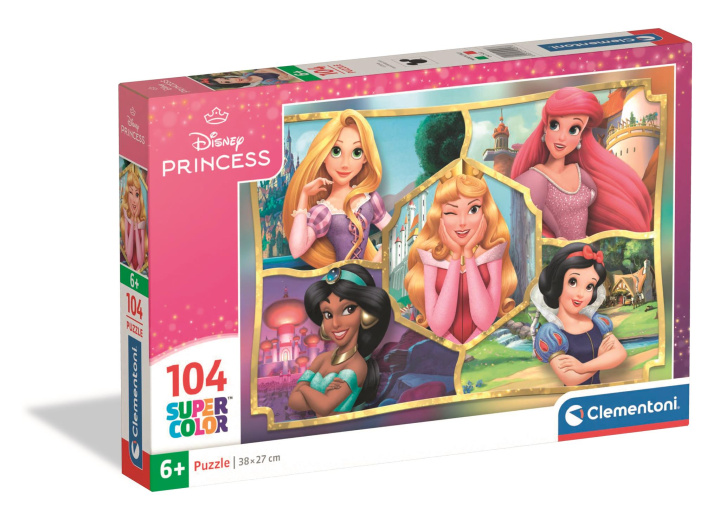 Libro Puzzle 104 elementów. Super kolor. Princess 1 