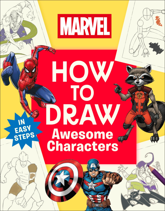 Knjiga Marvel How to Draw Awesome Characters DK