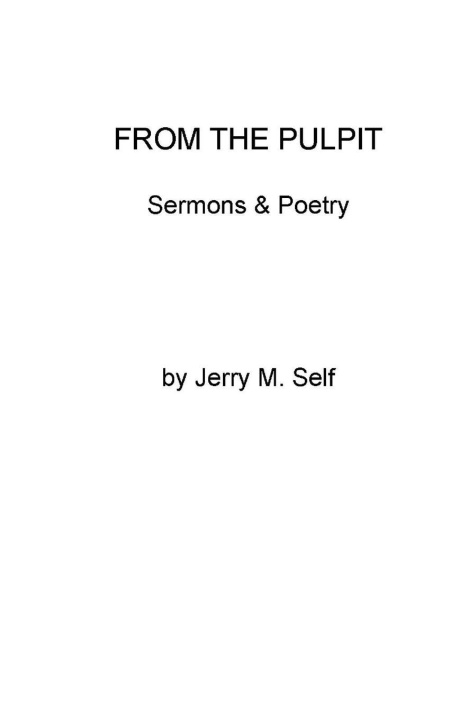 Boek FROM THE PULPIT Jerry M Self