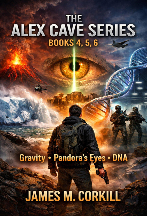 E-book Alex Cave Series books 4, 5, & 6 James M. Corkill