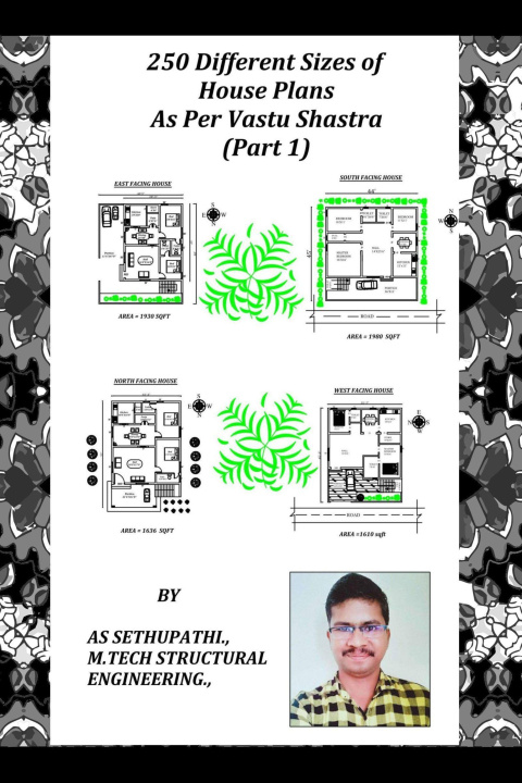 E-book 250 Different Sizes of House Plans As Per Vastu Shastra (Part -1) A S SETHU PATHI