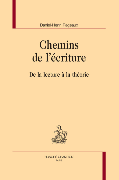 Boek Chemins de l’écriture Pageaux