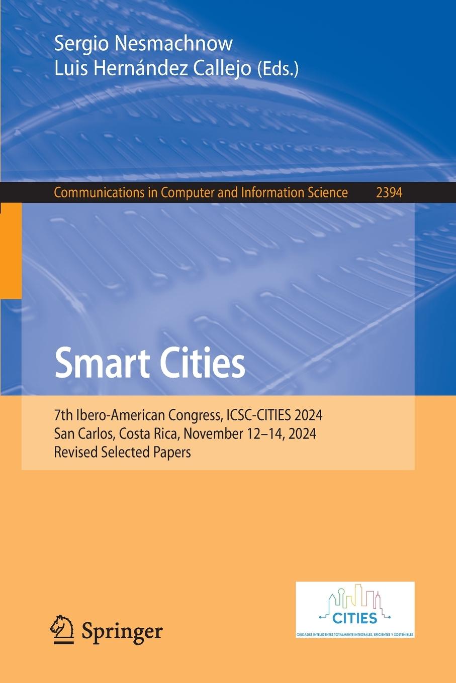 Knjiga Smart Cities Sergio Nesmachnow