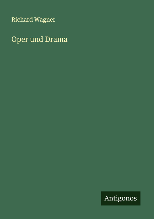 Knjiga Oper und Drama 