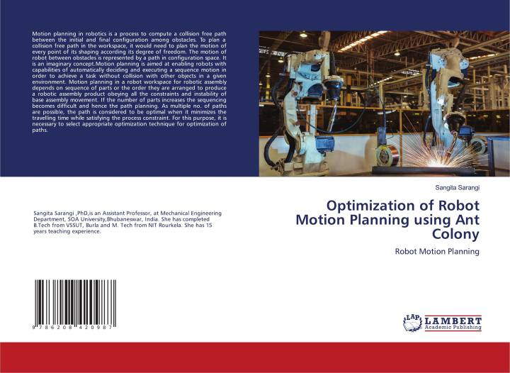 Knjiga Optimization of Robot Motion Planning using Ant Colony Sangita Sarangi