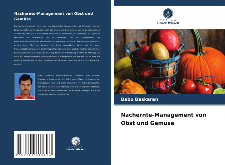 Knjiga Nachernte-Management von Obst und Gemüse Babu Baskaran