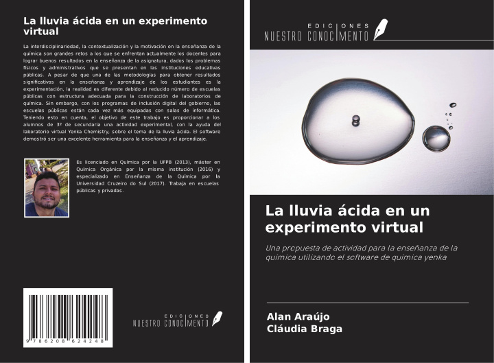 Knjiga La lluvia ácida en un experimento virtual Cláudia Braga