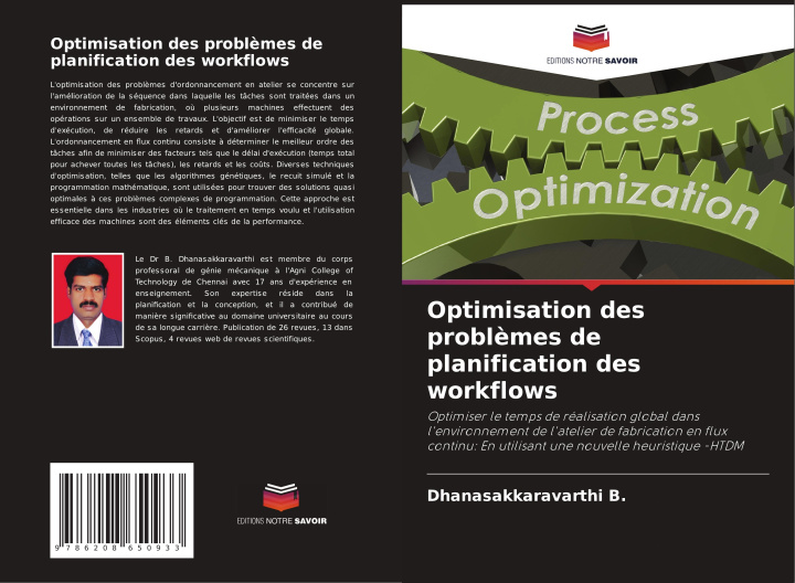 Kniha Optimisation des probl?mes de planification des workflows Dhanasakkaravarthi B.