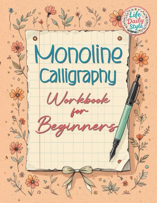 Book Monoline Calligraphy Life Daily Style