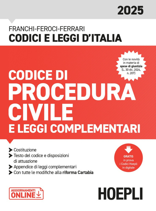 Kniha Codice di Procedura civile e leggi complementari 2025 Luigi Franchi
