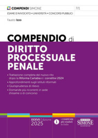 Kniha Compendio di diritto processuale penale Fausto Izzo
