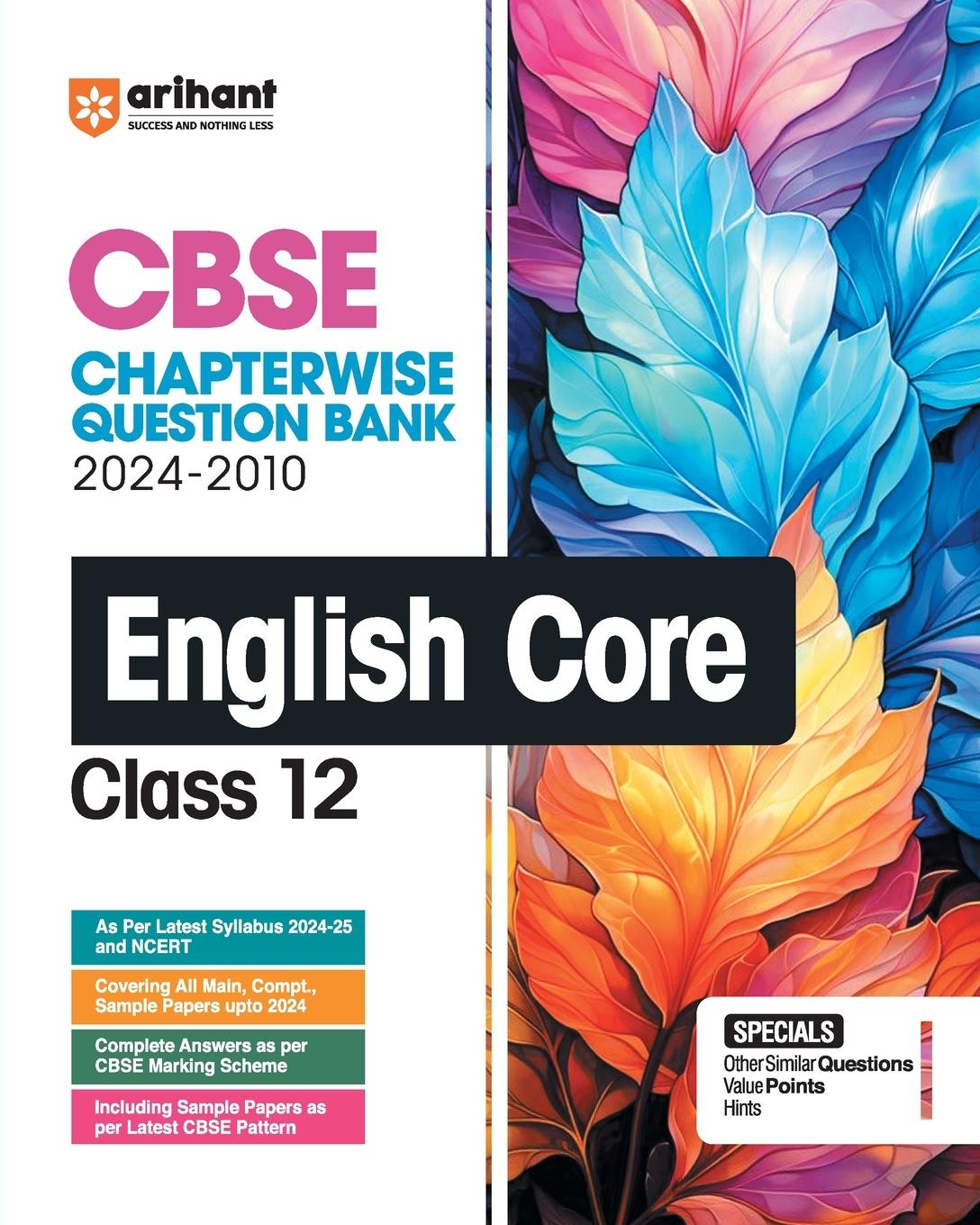 Libro CBSE Chapterwise English Core 12th Srishti Agarwal