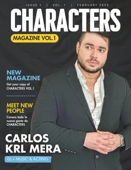 Kniha CHARACTERS Magazine Carlos KRL Mera