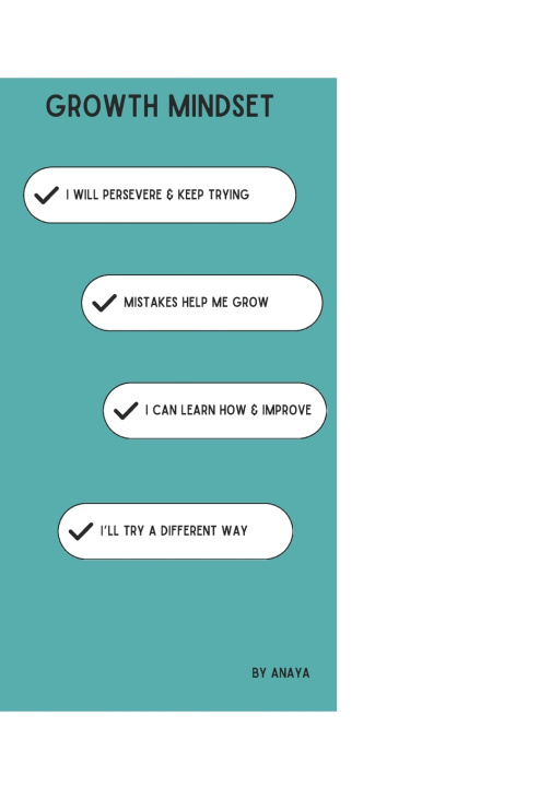 Kniha Growth Mindset Anaya