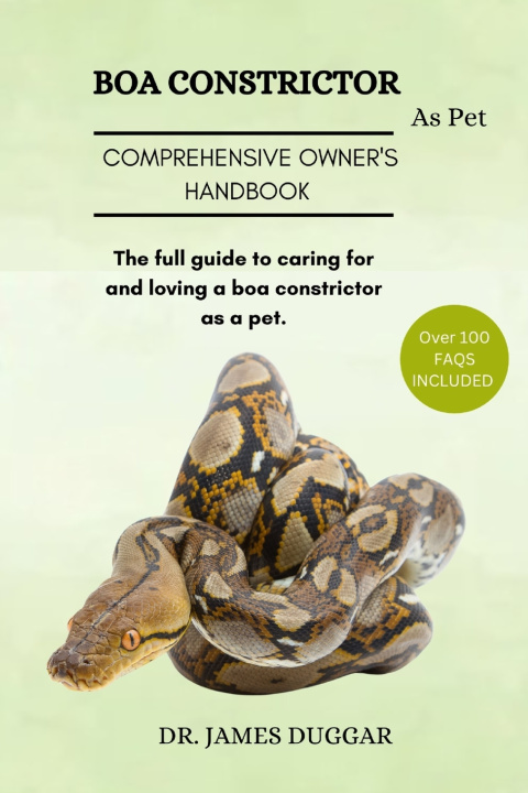 Kniha Boa Constrictor DR. JAMES DUGGAR
