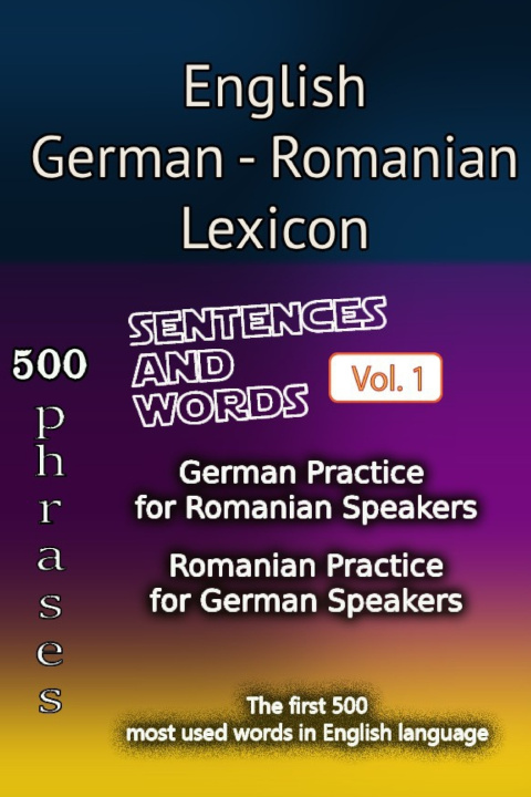 Knjiga English German Romanian Lexicon - Volume 1 Bookdepth