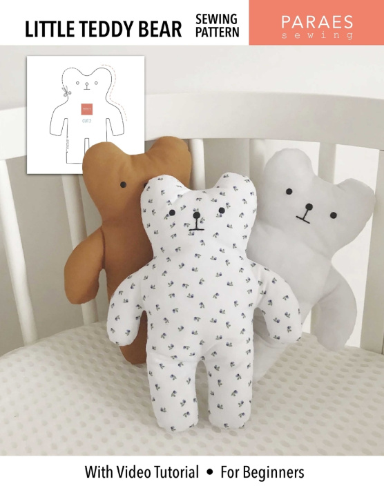 Kniha Little Teddy Bear Sewing Pattern Paula Lorién