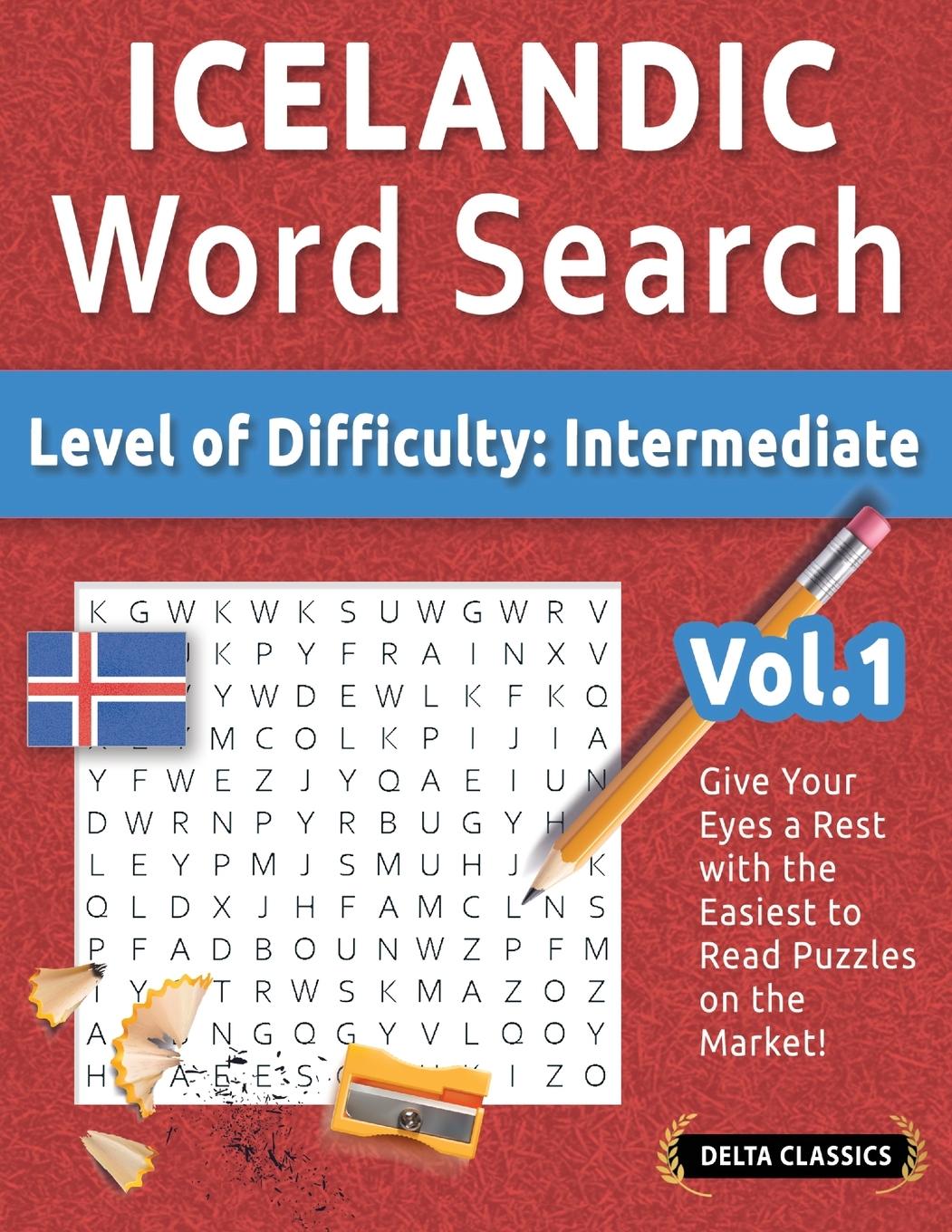 Knjiga ICELANDIC WORD SEARCH - LEVEL OF DIFFICULTY BEST ACTIVITY BOOKS