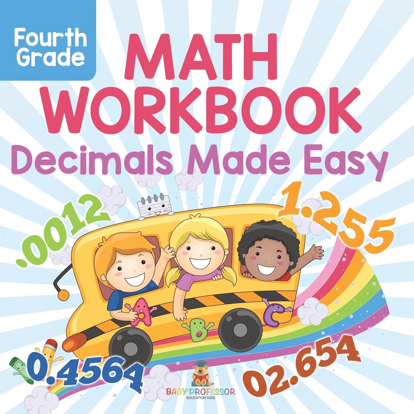 Kniha Fourth Grade Math Workbook Baby Professor