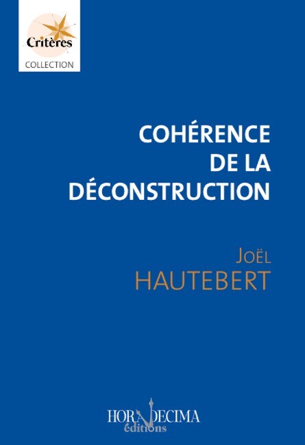 Libro Cohérence de la déconstruction HAUTEBERT