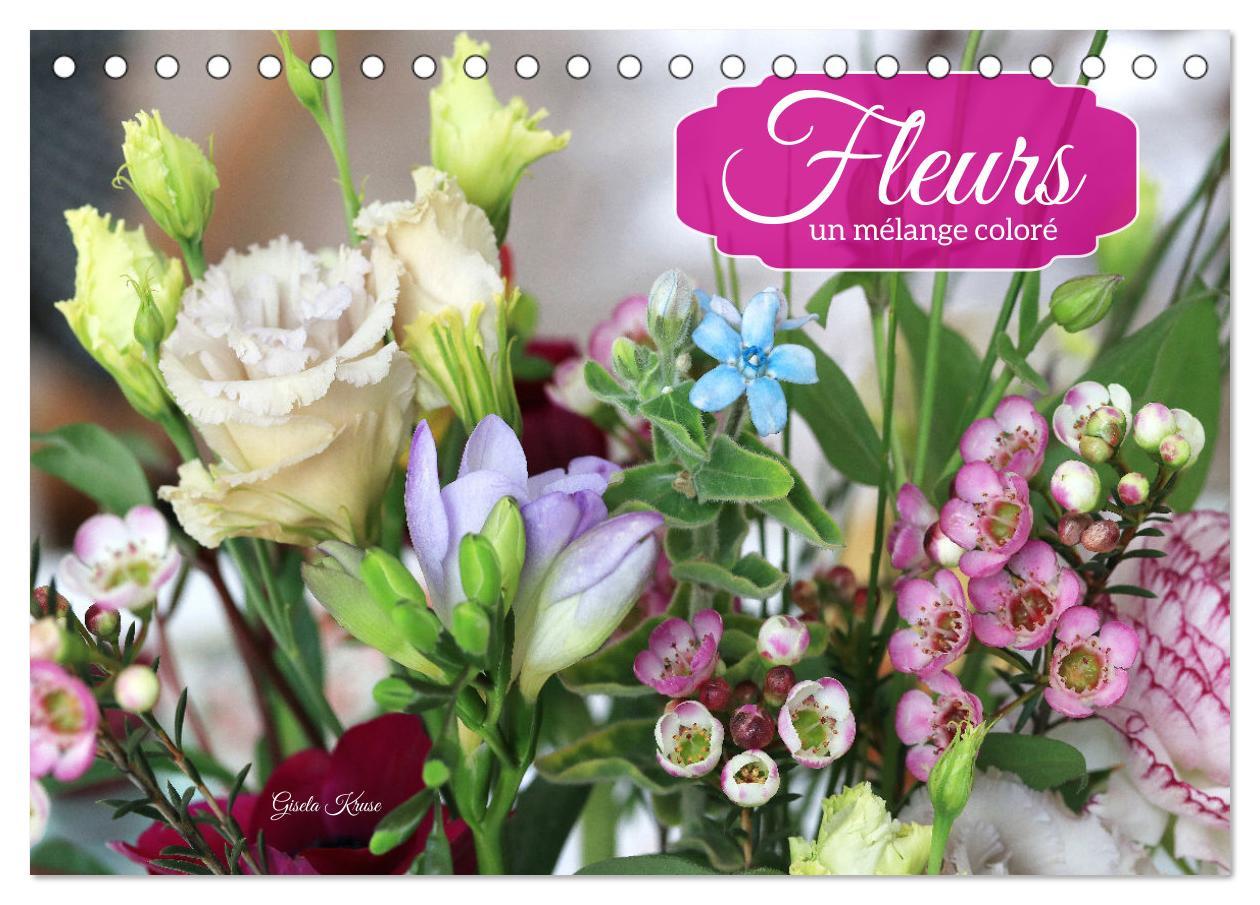 Kalendár/Diár FLEURS MELANGE COLORE CALENDRIER DE BURE KRUSE GISELA