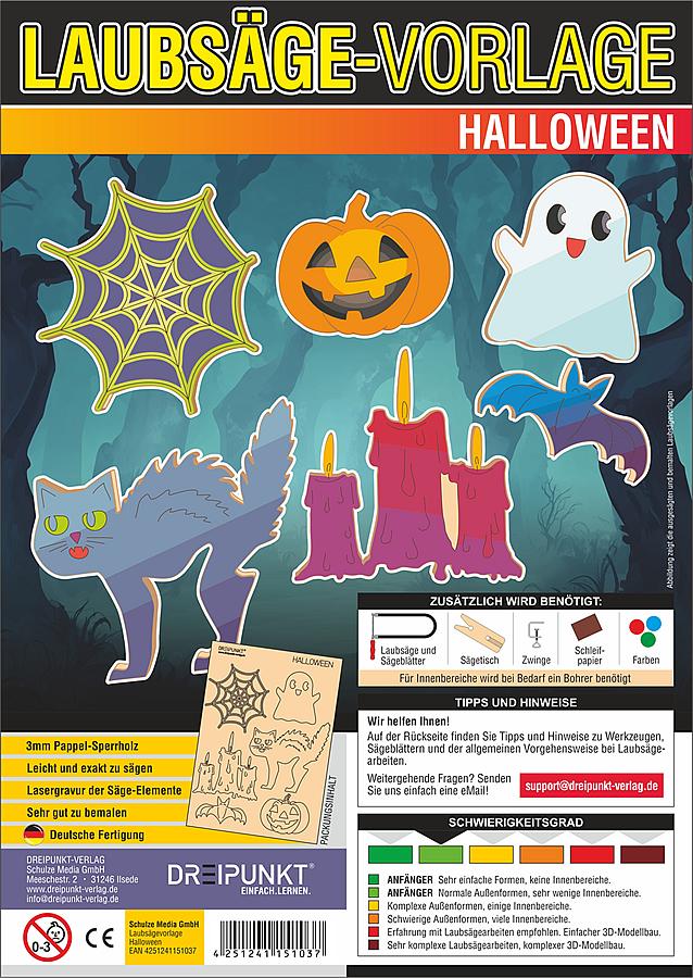 Kniha Laubsägevorlagen Halloween Schulze Media GmbH