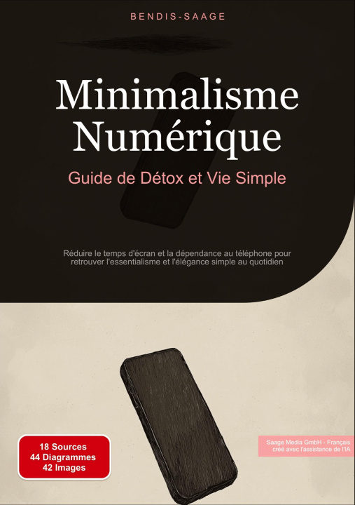Knjiga Minimalisme Numérique: Guide de Détox et Vie Simple Saage - Français