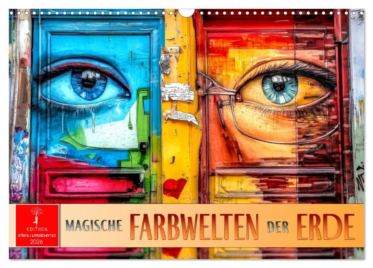 Kalendář/Diář Magische Farbwelten der Erde (Wandkalender 2026 DIN A3 quer), CALVENDO Monatskalender Calvendo
