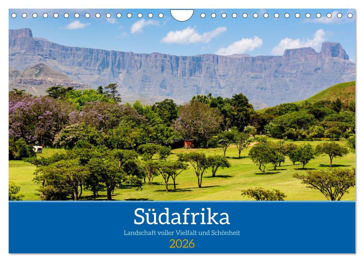 Kalendář/Diář Südafrika - Landschaft voller Vielfalt und Schönheit (Wandkalender 2026 DIN A4 quer), CALVENDO Monatskalender Calvendo