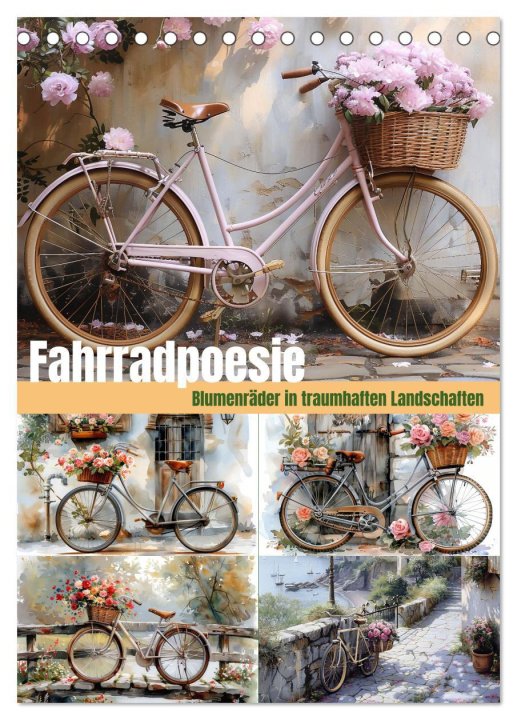 Kalendár/Diár Fahrradpoesie (Tischkalender 2026 DIN A5 hoch), CALVENDO Monatskalender Calvendo